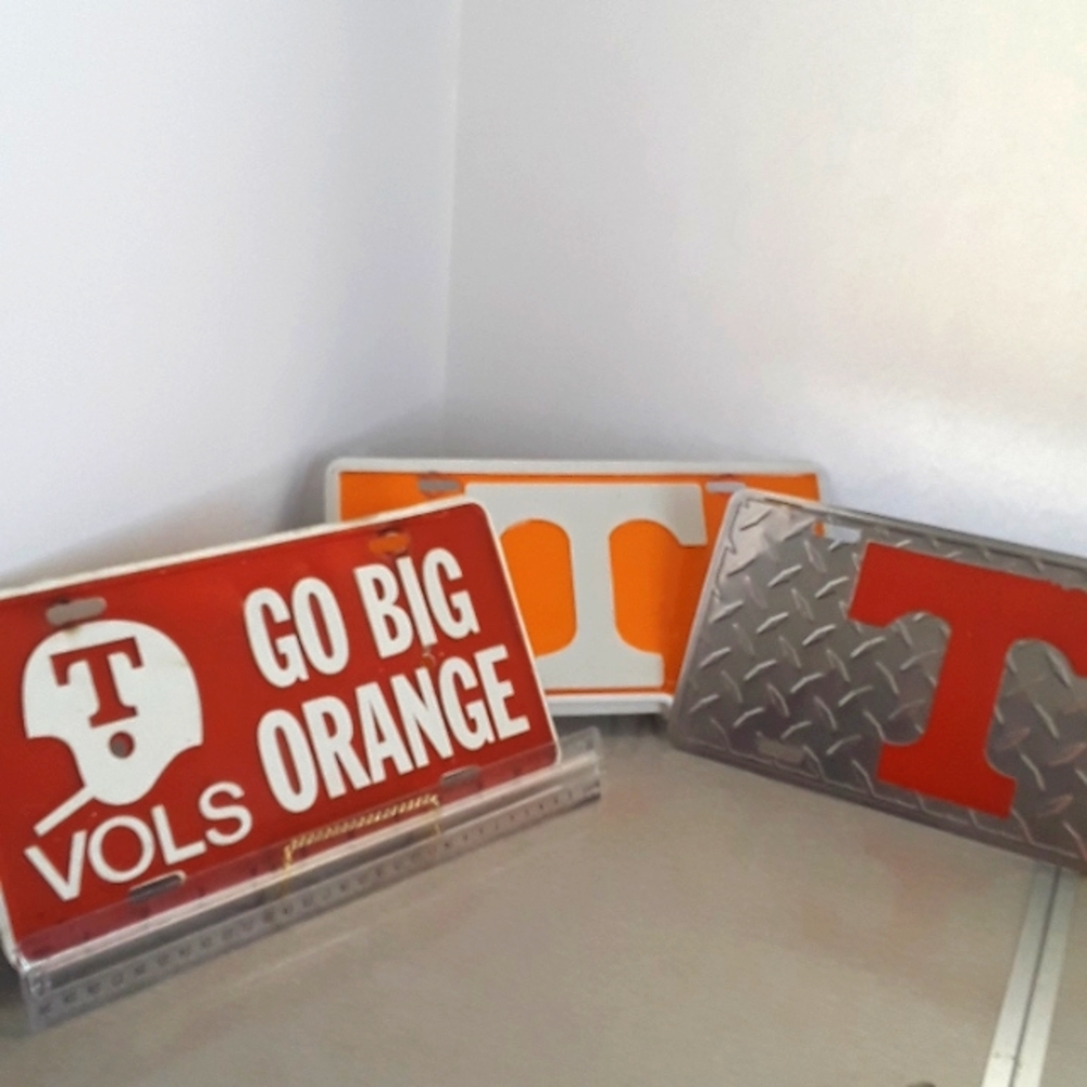 University of Tennessee License Plates..set of 3